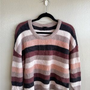 Striped Cozy Crop Sweater